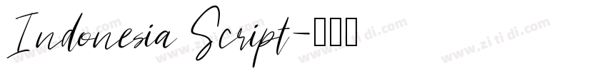 Indonesia Script字体转换